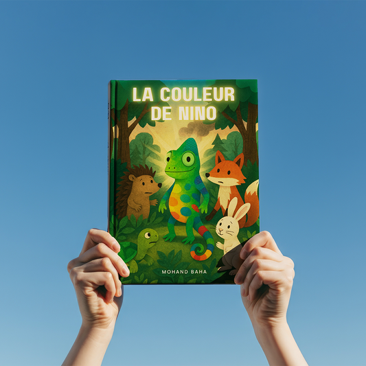 Livre La couleur de Nino présenté en perspective