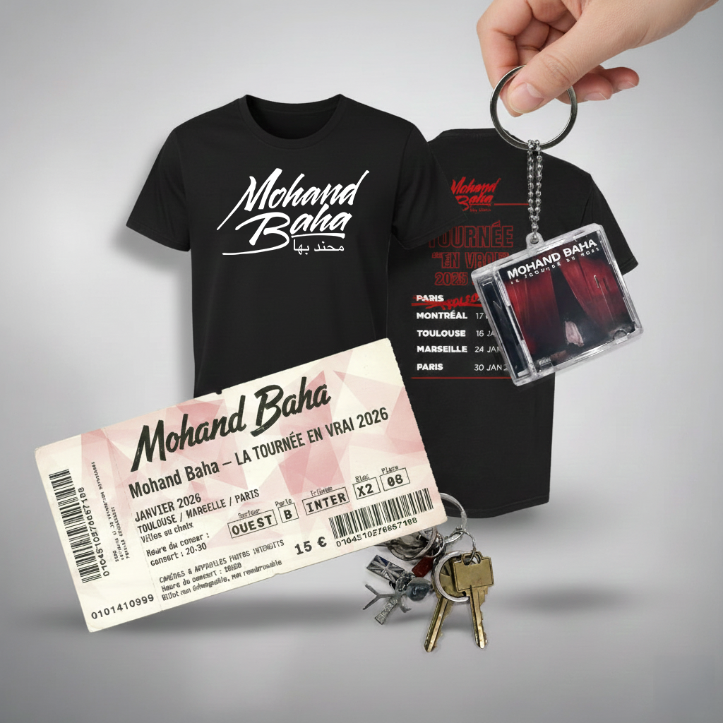 Pack “La Nuit de la Tournée” - T-shirt + Billet + Porte-clé